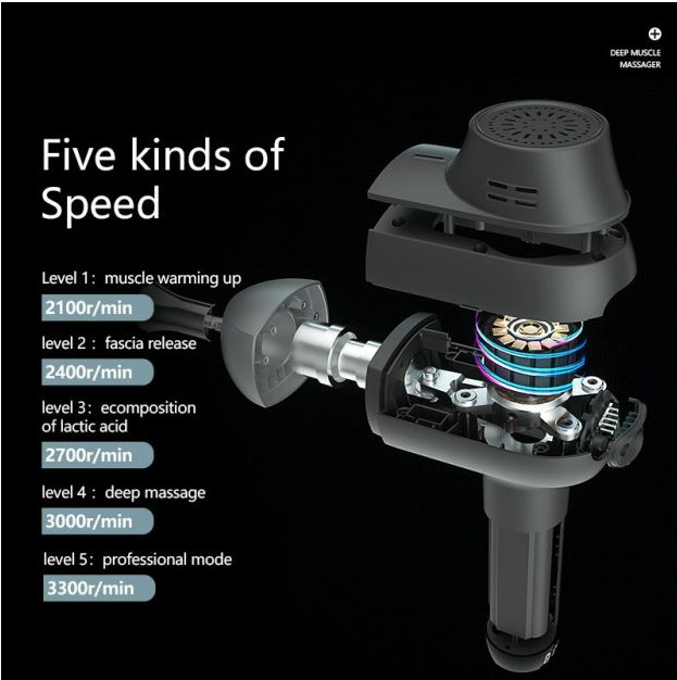 Dr. Fuji Deep Muscle Stimulator Massage Gun - Pro6